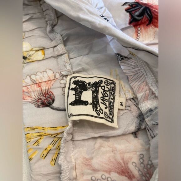 Jaase Bombay Palazzo Wide Leg Flowy Boho Floral Lightweight Pant with Pockets M - Picture 5 of 6